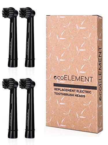 ecoELEMENT 4-Pack Replacement Toothbrush Heads Compatible with Oral-B