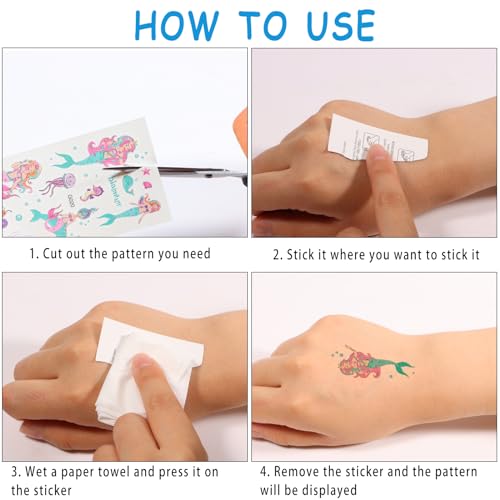 Zhtulck 600+ Kids Temporary Tattoos Set - Waterproof & Fun Designs