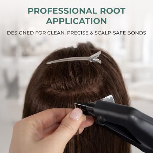 PURE KERATIN BEADS FOR HAIR EXTENSIONS, HIGH-MELTING ITALIAN FORMULA, SLAVIC PREMIUM QUALITY, NO FILLERS, ECONOMICAL USE, ALSO IDEAL FOR RE-TIPPING & BOND REPAIR (BROWN+CLEAR, 50G)