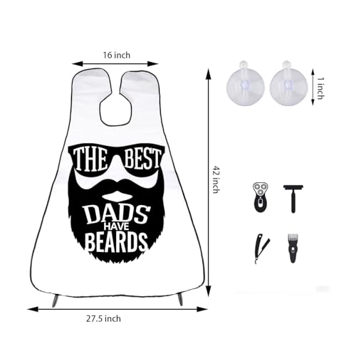 Zuo Bao Dad Beard Shaving Cape Proud Dad The Best Dads Have Beards Bearded Husband Beard Trimming Apron
