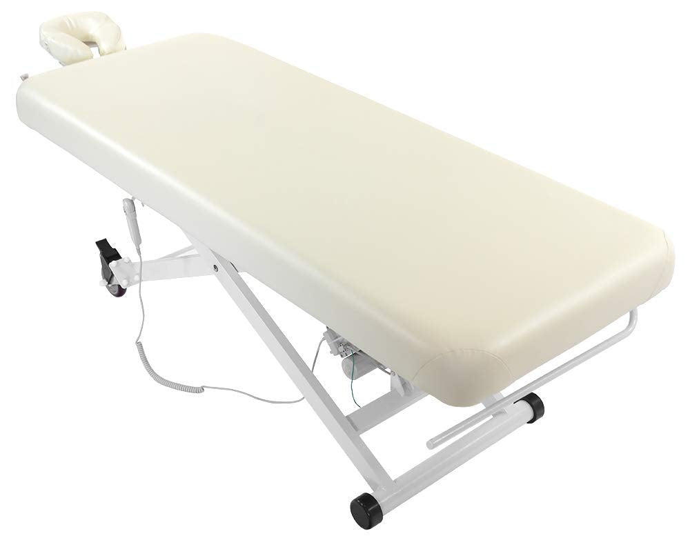 SKINACT Stella Electric Medical Spa Treatment Table (Facial Chair/Bed) ADA Compliant (Beige)