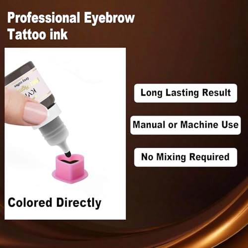 KVM Semi-Permanent Eyebrow Makeup Pigment Tattoo Ink - Pigment 1