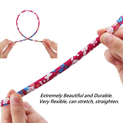 12PCS Floral Satin Headbands for Girls - Colorful Hair Accessories