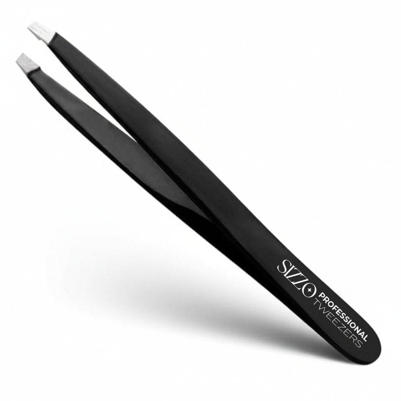 Professional Eyebrow Tweezers Facial Hair Hair Removal Stainless Steel Tweezers for Ingrown Facial Hair | BLACK