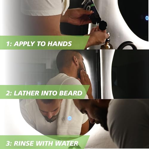 Wahl Men's Beard Wash 6 oz Pack of 2 - Deep Cleansing & Softening Beard Shampoo