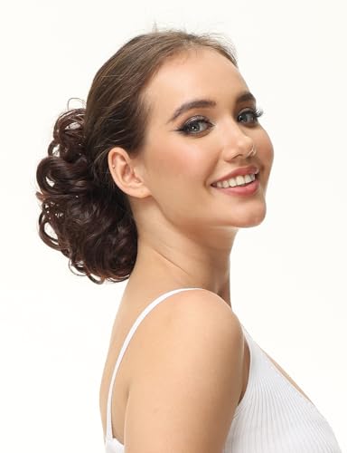 Yamel Messy Bun Scrunchie Chignon Hairpiece for Women - Black 1B#