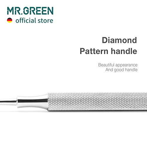 MR.GREEN Double-Ended Cuticle Pusher & Nail Cleaner Tool