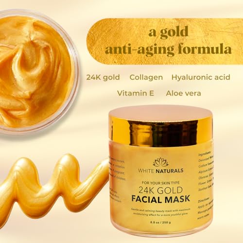 24K Gold Facial Mask – Anti-Aging & Moisturizing Treatment