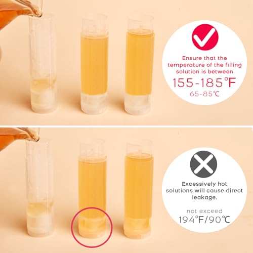 JuLand 100 Pack Black Lip Balm Tubes - BPA Free, 5.5ml DIY Containers
