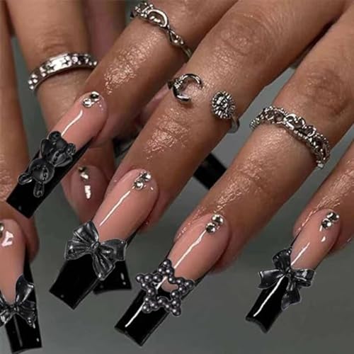 110 Pieces 3D Nail Charms for Acrylic Nail Art - Flowers, Bears, Butterflies & More