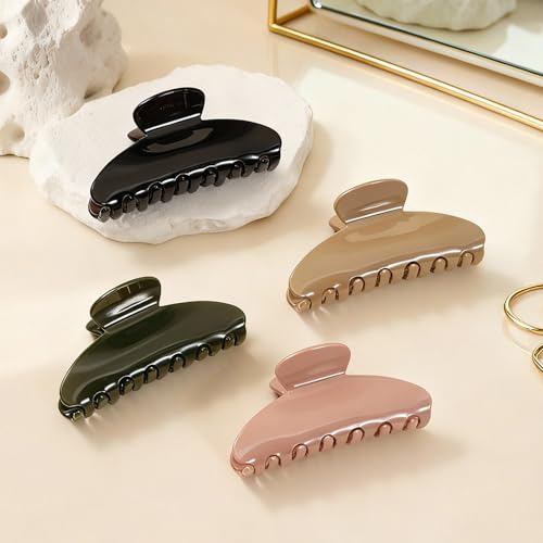 Large Claw Clips for Thick Hair - 4 Pack Durable Hair Accessories
