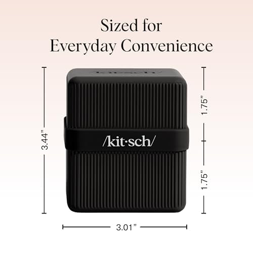 Kitsch 2-Compartment Travel Soap Case - TSA-Approved & Leak-Proof