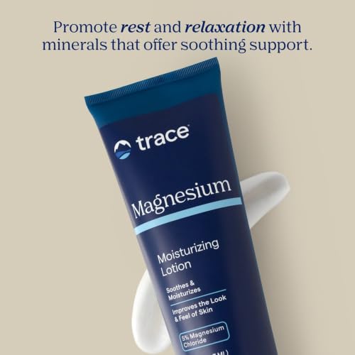 Trace Minerals Magnesium Body Lotion - Non-Greasy Hydrating Moisturizer, 8 fl oz
