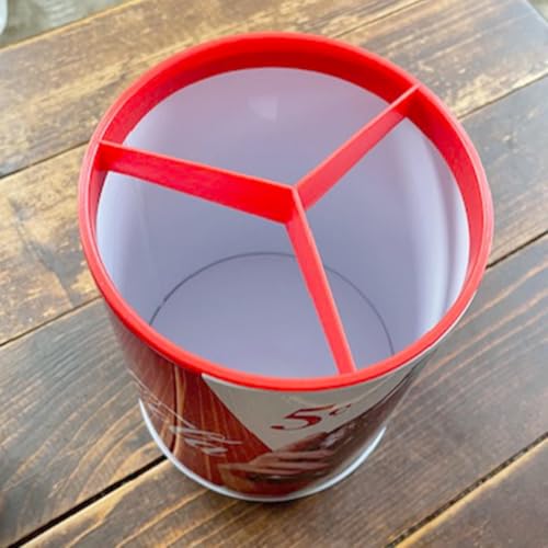 Coca-Cola Round Utensil Holder - Red, 5" Diameter, 6.5" Height