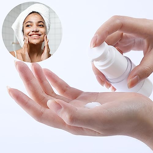 Qeuly 3-Pack Airless Pump Bottles - 0.5 oz Travel Size Dispensers