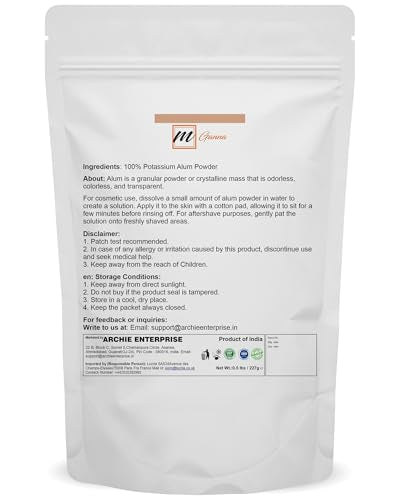100% Natural Alum Powder for Skin Care - 100g by mGanna