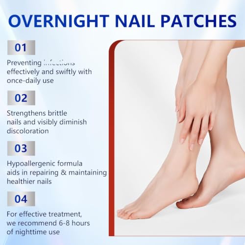 KOSIMI Extra Strength Toenail Repair Patches - 8-Hour Overnight Treatment