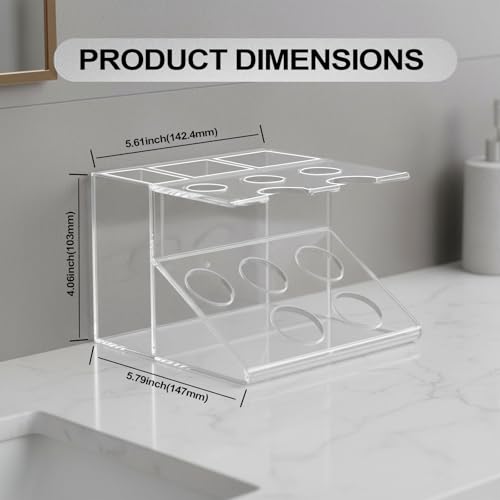 Shaving Brush and Razor Stand - Scratch-Resistant Holder for Men