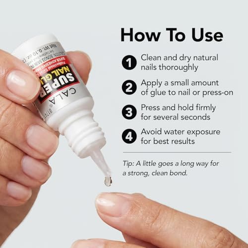 CALA Professional Quick Dry Nail Glue for False Nails - Pack of 8