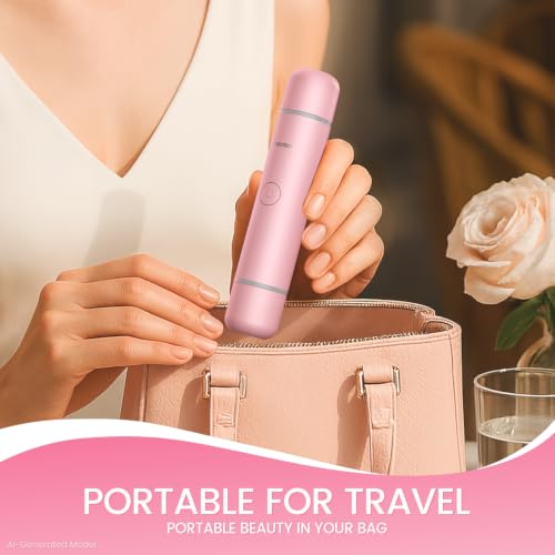 PRITECH Pink Bikini Trimmer for Women - Dual Head Hair Remover