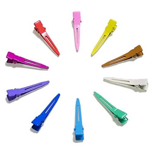 Bandenger 1.8-Inch Alligator Curl Clips - 100 Pack Metal Duckbill Hair Pins
