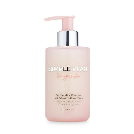 SIMPLE PLAN Hydrating Milky Facial Cleanser – Gentle Moisturizing Face Wash for Sensitive & Dry Skin, Fragrance-Free Cleansing Milk for Women & Men – 200 ML