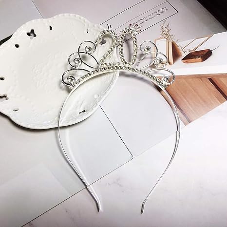 IETOSY Silver 20th Birthday Tiara Headband for Women & Girls Party Accessories