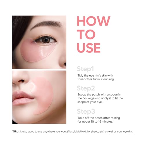 Petitfee Koelf Ruby & Bulgarian Rose Hydrogel Eye Patches - 60 Count