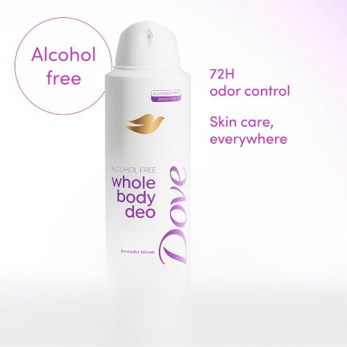 Dove Lavender Bloom Alcohol-Free Whole Body Deodorant Spray, 4 oz