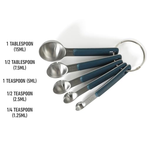 Calphalon 5-Piece Measuring Spoon Set with Silicone Grip