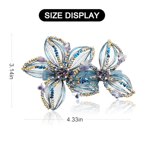 Mistofu Handmade Copper Wire Butterfly Hair Clips – Elegant Hair Accessories for Women & Girls