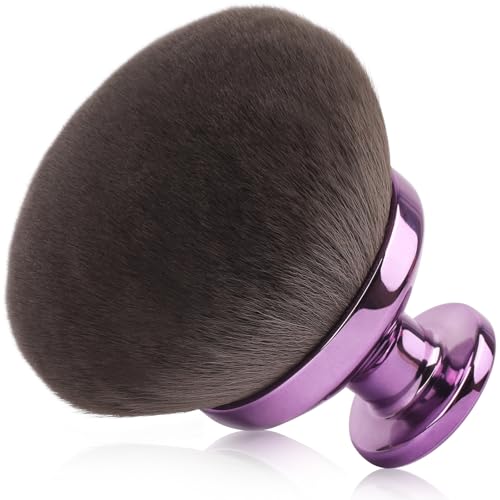 GloréBrochas 90MM Kabuki Self Tanner Brush - Purple Body Makeup Applicator