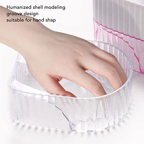 Dioche Acrylic Nail Soak Bowl - Ergonomic Hand Soaking Tray for Manicure