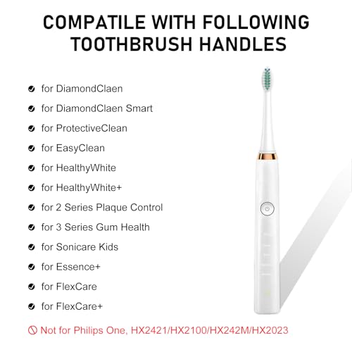 ELFIN Electric Toothbrush Heads 4-Pack for Philips Sonicare
