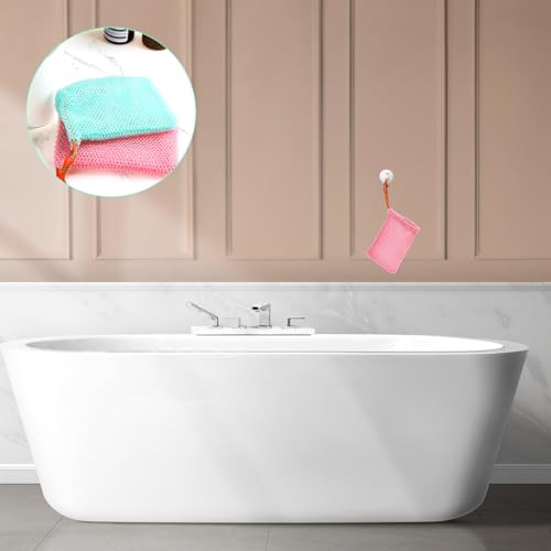 2-Pack Exfoliating Soap Savers for Bar Soap - Mesh Shower Bags