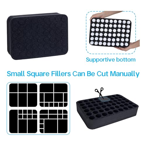 LANDFOBO Essential Oil Organizer Foam Holder - 54 Slot Storage for Bottles