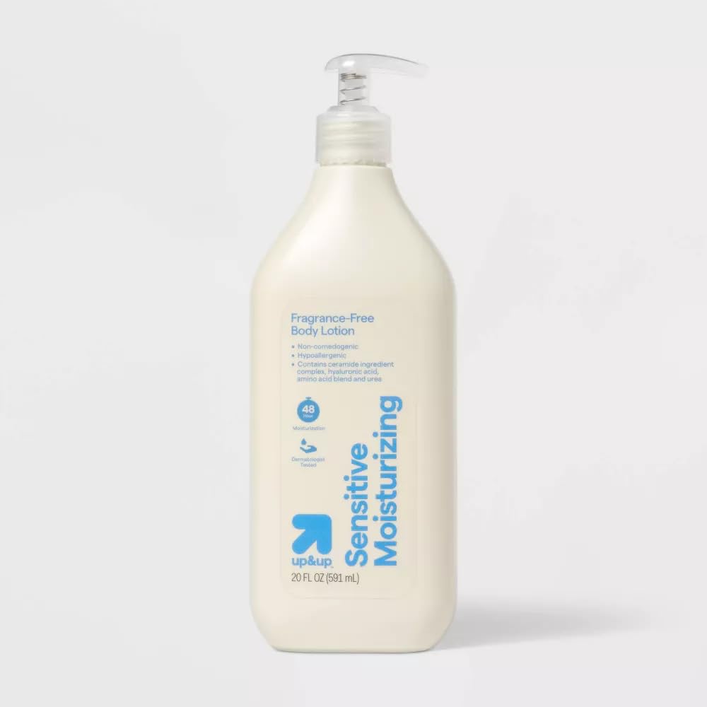 up&up Sensitive Skin Body Lotion, Fragrance Free Daily Moisturizer 20 fl oz