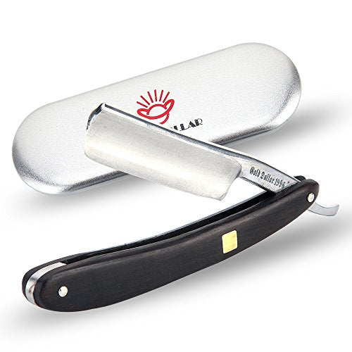 Gold Dollar Straight Razor with Wooden Scale – Vintage Barber-Grade, No Stabilizer
