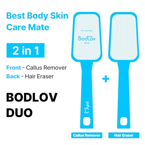 Mymi BlueBlue Dual Foot Callus & Hair Remover Nano Glass Device - Painless, Wet & Dry Use