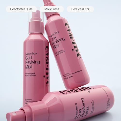 Eva NYC Curl Reviving Mist - Hydrating Anti-Frizz Spray with Aloe & Cactus Flower - 5 fl oz