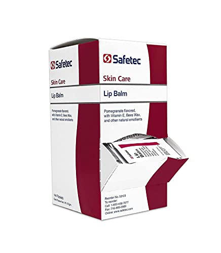 Safetec Pomegranate Lip Balm - 144 Count Moisturizing Therapy