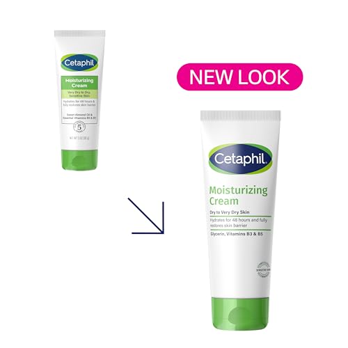 Cetaphil Moisturizing Cream for Sensitive Skin, 3 oz Value Pack
