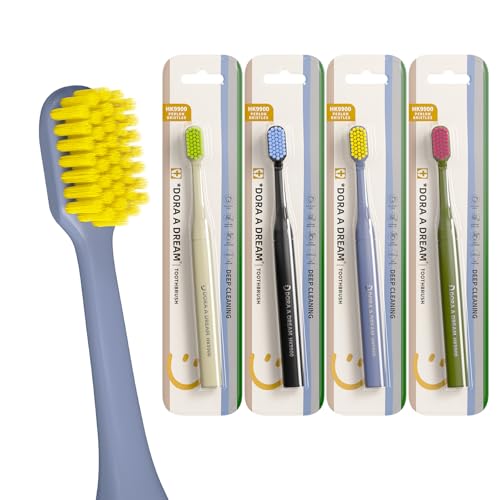 DoraADream Soft Bristle Manual Toothbrush - 8 Pack, Wide Head