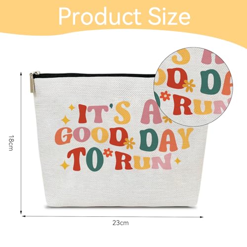 Running Makeup Bag for Runners Women - Gift for Marathon Lovers, Sport Accessories for Her, JEFBFBWE