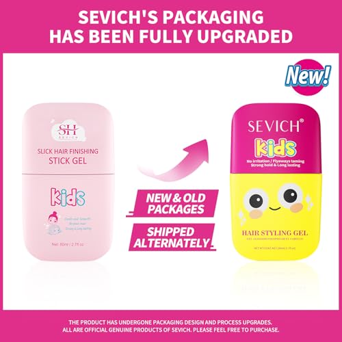 SEVICH Kids Hair Gel Stick with Comb - Frizz Control for Toddlers