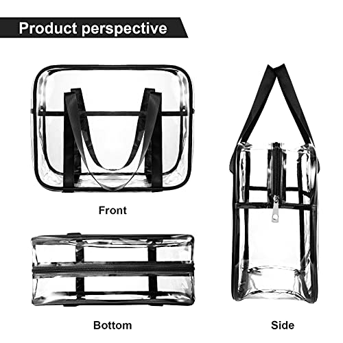 Large Clear Makeup Bag - PVC Travel Toiletry Organizer