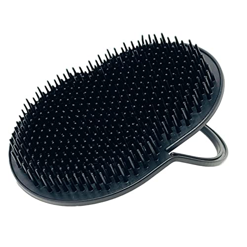 Ergonomic Palm Shampoo Brush for Scalp Massage - Made in USA