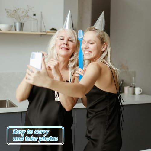 Sky-Blue Giant Toothbrush Prop for Party & Photo Booths - Fun Birthday Accessory