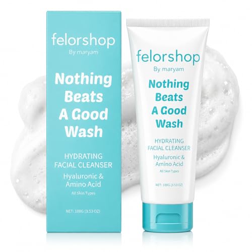 FelorShop Hydrating Facial Cleanser with Hyaluronic Acid - 100g