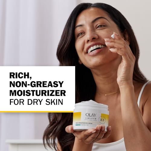 Olay Complete+ Rich Fragrance-Free Moisturizer 8.5oz - Hydrating, Nourishing & Strengthening for Sensitive Skin
